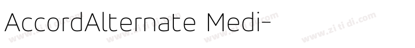 AccordAlternate Medi字体转换